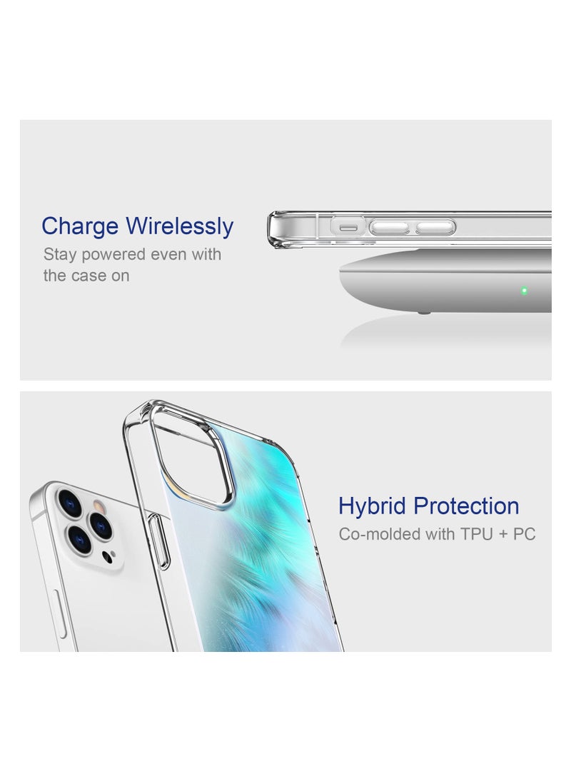 TLAXCA 4 in 1 for iPhone 15 Pro Max Case with 2 x Tempered Glass Screen Protector 1 x Universal Cell Phone Lanyard Fashionable Design Phone Cover for Women Girls Gradient Color - Image 5