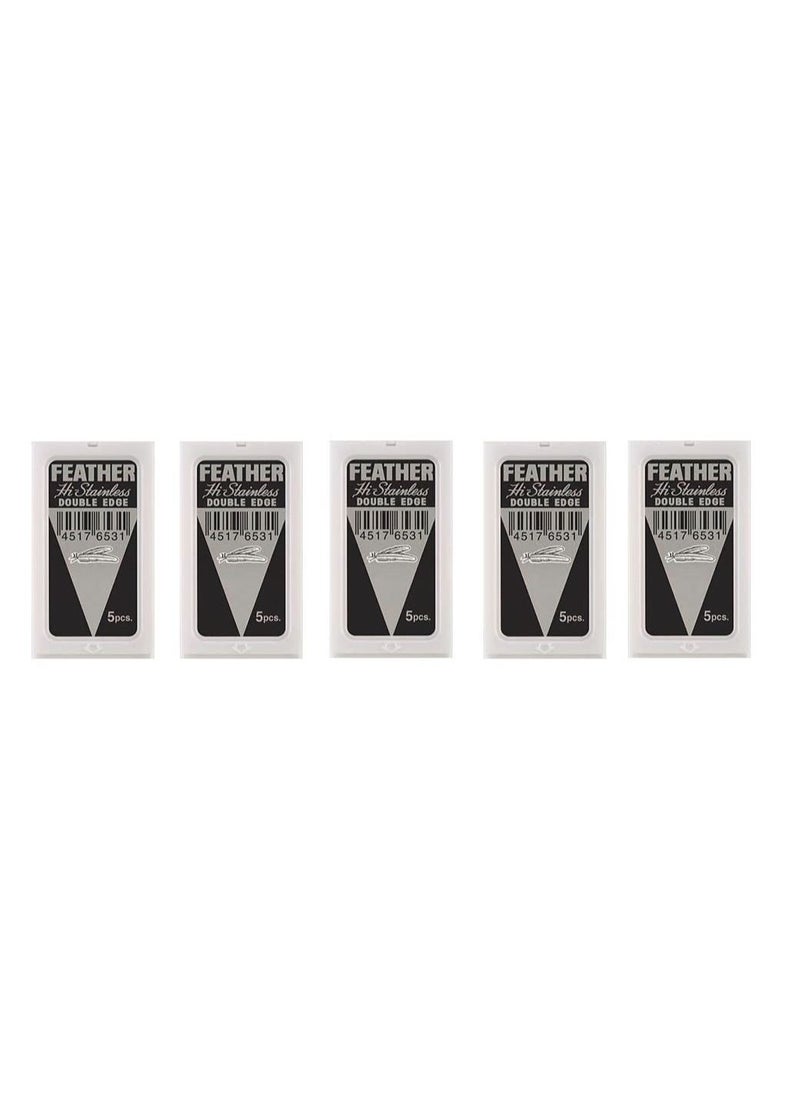 Feather 25-Count Double Edge Safety Razor Blades  - Image 1