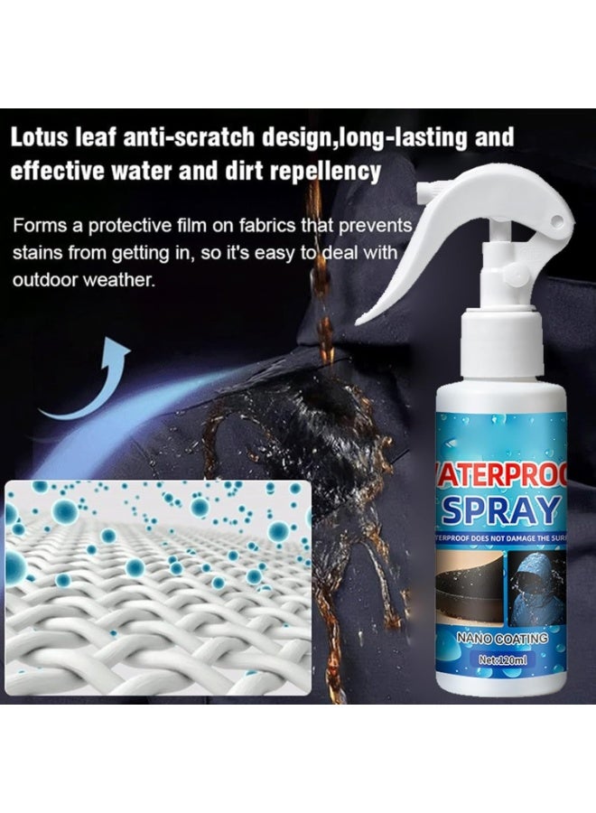 ويليام وير بخاخ حماية مقاوم للماء للجلد المدبوغ والأقمشة - بخاخ نانوي مقاوم للماء للأحذية والأحذية الطويلة والخيام والمظلات، طارد للسوائل والبقع، مقاوم للأوساخ والماء، يحمي من المطر والبقع (120 مل) - Image 4