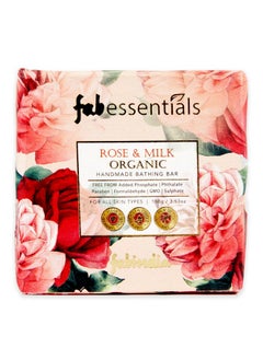 Fabessentials Rose & Milk Organic Handmade Bathing Bar - 100 gm - pzsku/ZDE8FC168791706199FE1Z/45/_/1738306613/2adc0aa5-e3ac-4910-ae49-e2b9eff85920