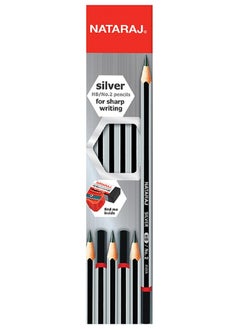 12-Pieces Nataraj Silver Eraser Tipped HB Pencils - pzsku/ZDE8FD195788662BF0CF8Z/45/_/1715173898/0e793d64-906b-4f3f-baca-266fa1b55bea