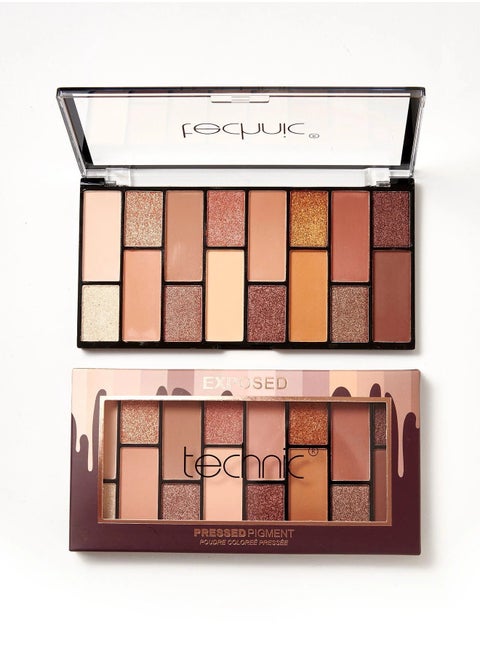 15 shades pressed pigments eyeshadow palette- Exposed