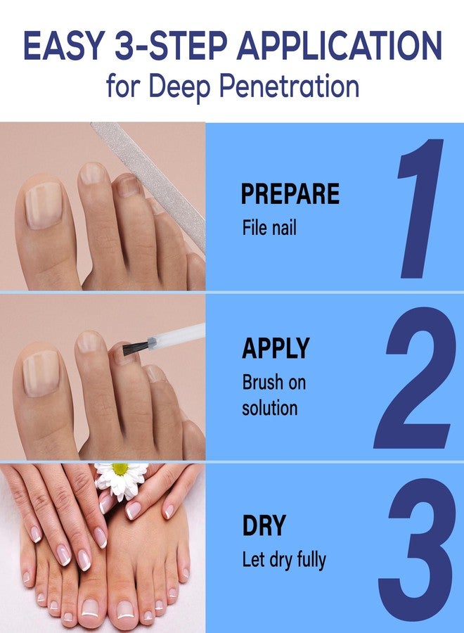 PHARMBANNER Nail Care Liquid with 25% Undecylenic Acid, 2-Pack Toe & Fingernail Appearance Care Kit with Brush Applicators & Nail File, Helps Improve the Look of Discolored, Thick & Brittle Nails - Image 5