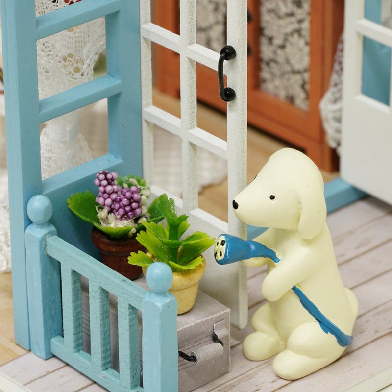 DIY Dollhouse Wooden Room Assemble Kit Home Decoration Miniature House Model Self-installed Simulation Dollhouse - Image 5