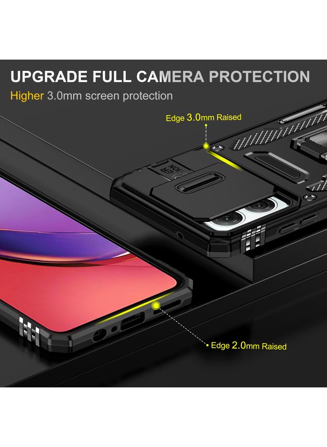 S-TOP Case For Motorola Moto G84 Armor PC + TPU Camera Shield Phone Case - Image 3