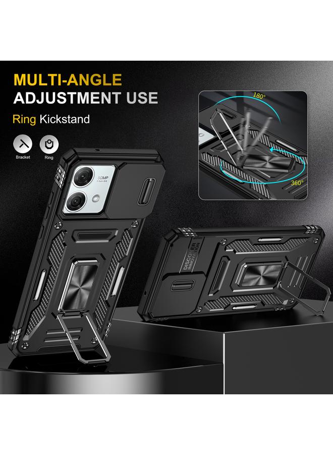 S-TOP Case For Motorola Moto G84 Armor PC + TPU Camera Shield Phone Case - Image 4