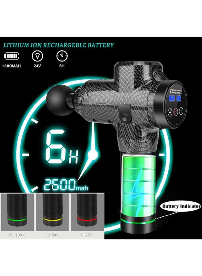 Adjustable Speed Muscle Massager With Power Digital Display And Bag - Image 1