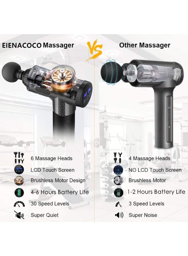 Adjustable Speed Muscle Massager With Power Digital Display And Bag - Image 5