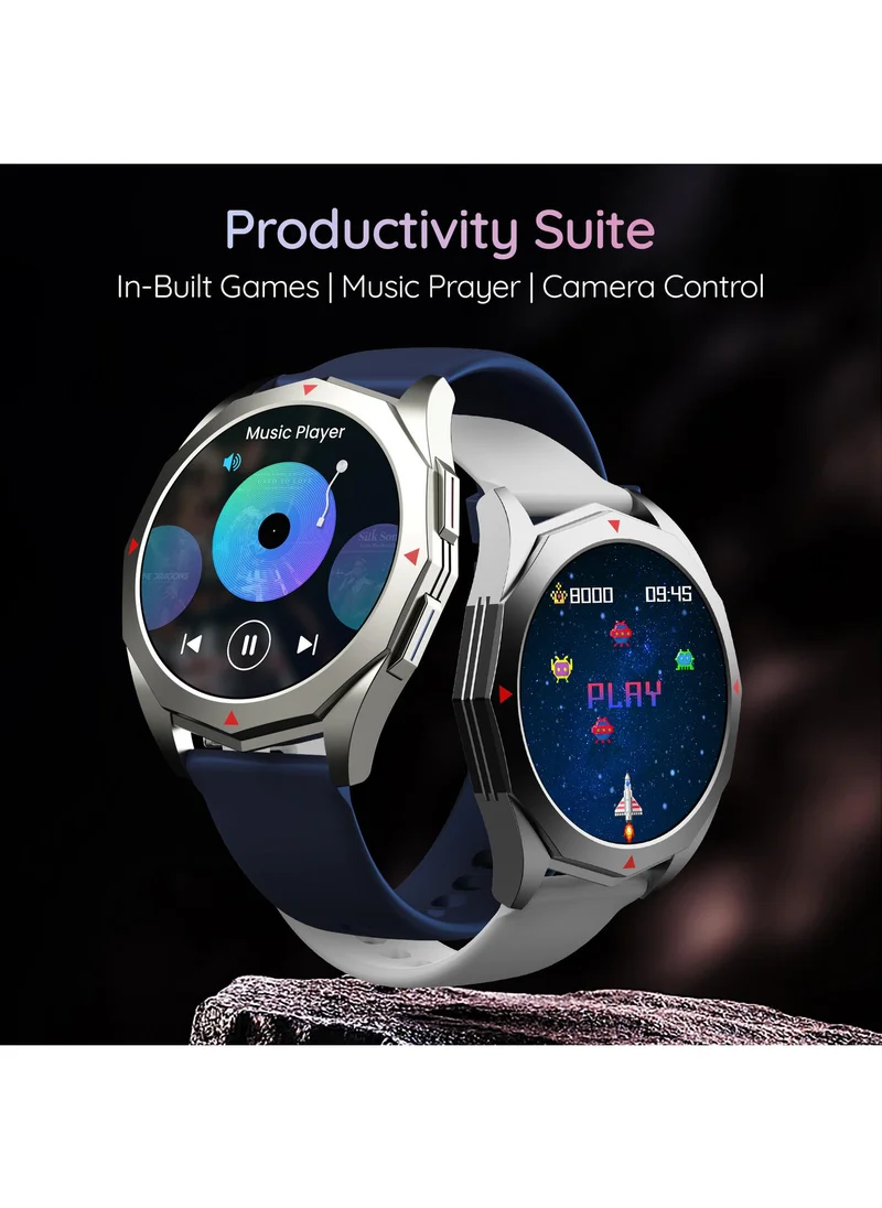 بيبل Rio 1.39" HD Display, Bluetooth Calling, Health Suite, Multiple Watch Faces, Full Touch Screen, Multi Sports Modes, Alarm & Notification, DIY Watch Faces, Metal Body, In-Build Games, World Clock