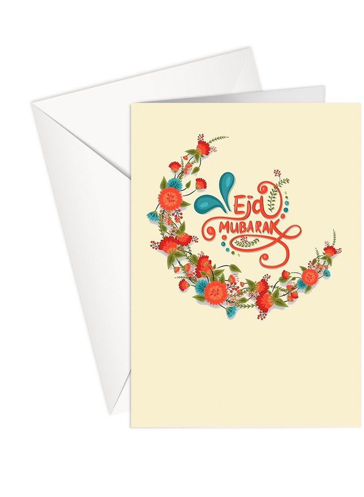 Share the Love Eid - EID MUBARAK - FLOWER MOON - Greeting Card - Image 1