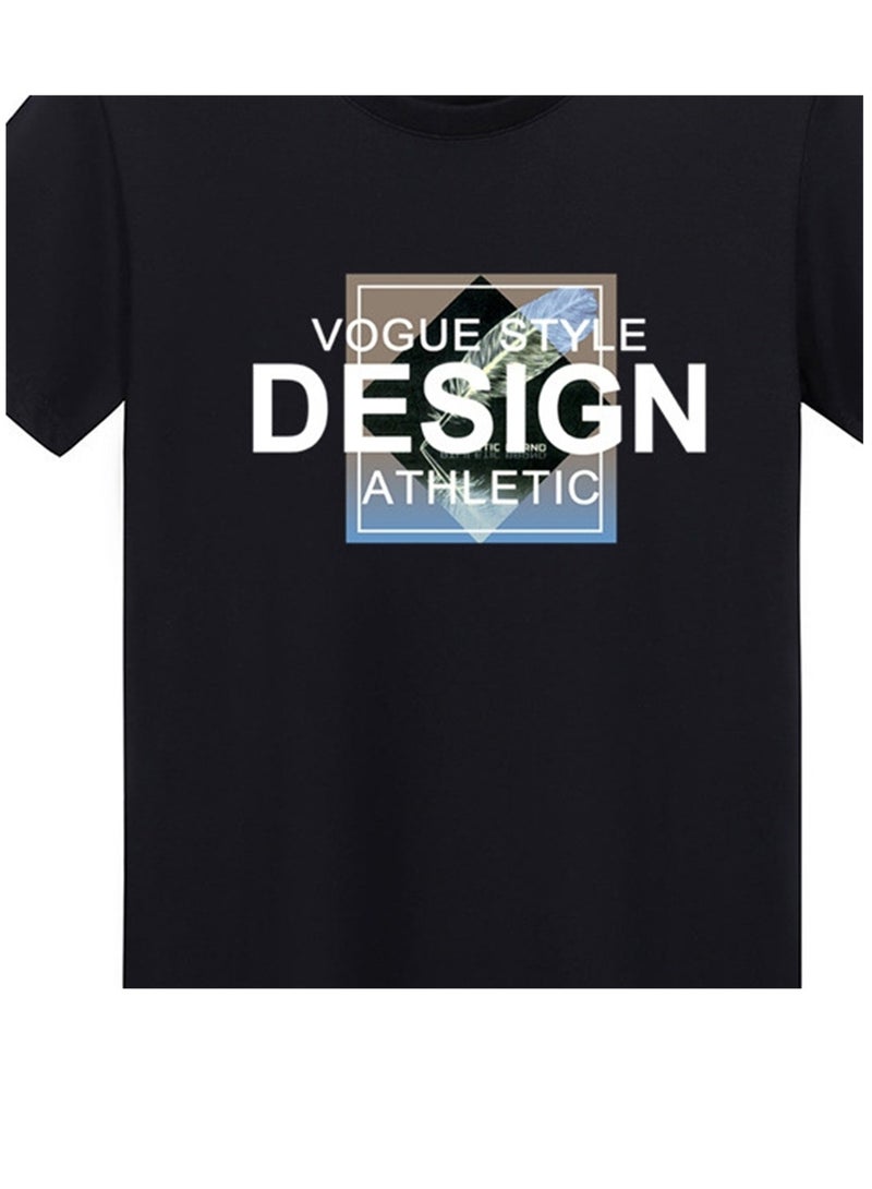 New Men's Short Sleeve Summer Men's Short T-Shirt Printed Short Sleeve - Image 3