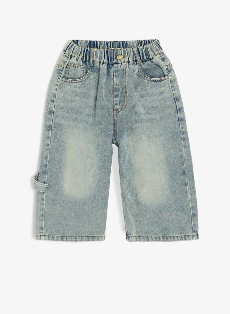 Pinata Boys' Pocket Detail Light Blue Denim Shorts