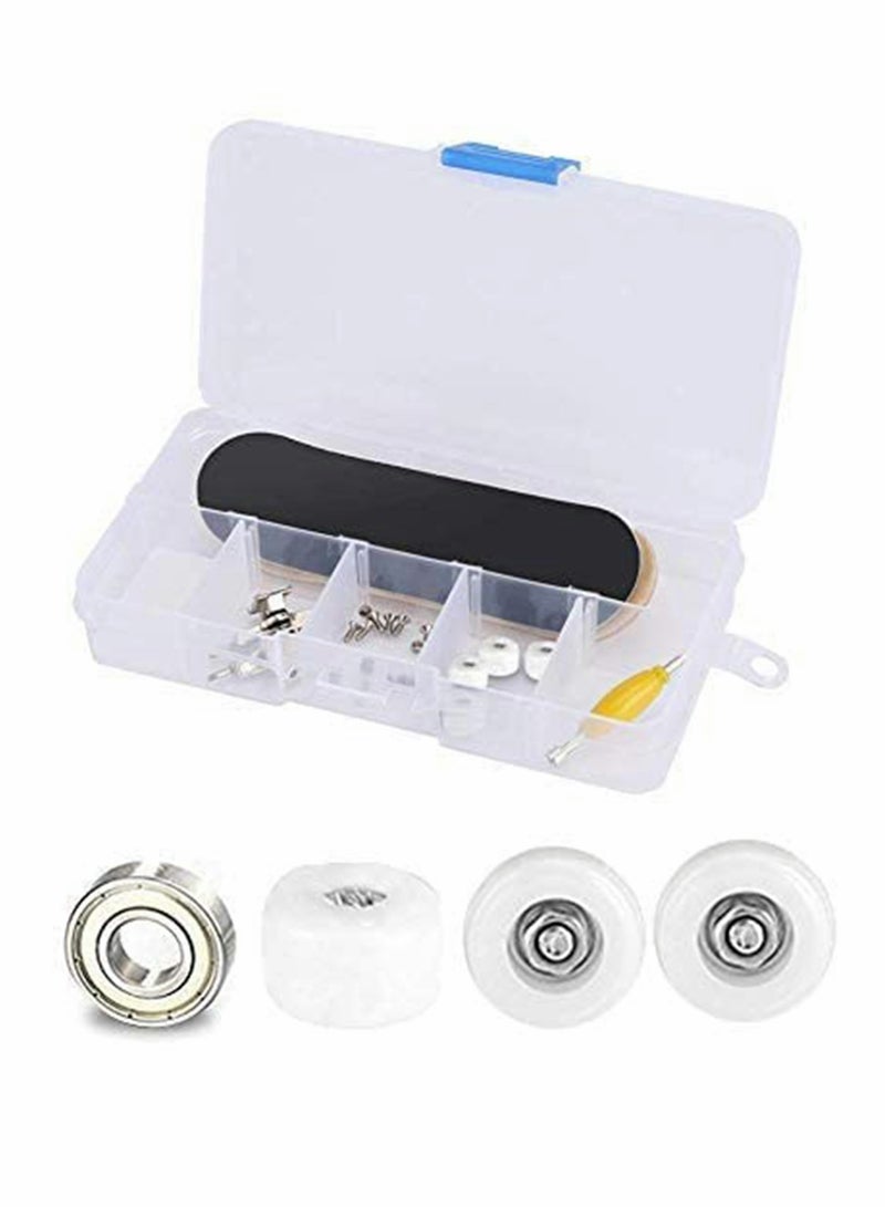 Finger Skateboard, Alloy Mini Skateboard Deck with Pro Fingerboard Tools and Anti-Slip Pu Pad - Image 5
