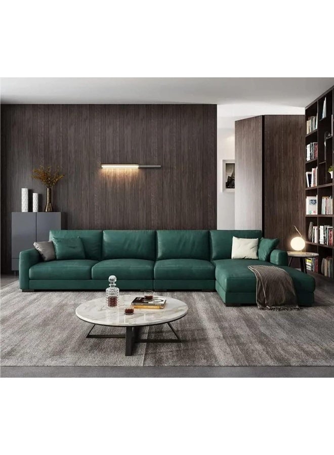 Generic Corner Combination Sofa Italian Luxury Modern Living Room (Left, Green)  - Image 3