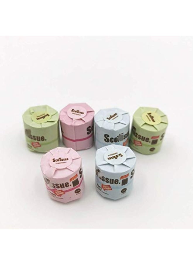 SXFSE - Dollhouse Decoration Accessories 112 Dollhouse Miniature Scene Model 6 PCS Paper Towels Set 6 PCS 12 x 11 mm - Image 1