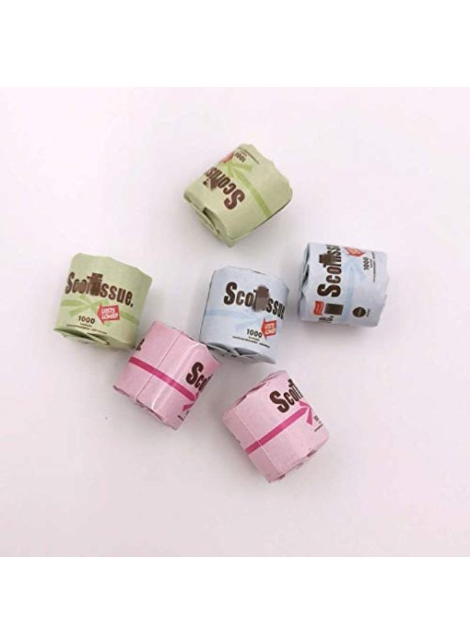 SXFSE - Dollhouse Decoration Accessories 112 Dollhouse Miniature Scene Model 6 PCS Paper Towels Set 6 PCS 12 x 11 mm - Image 1