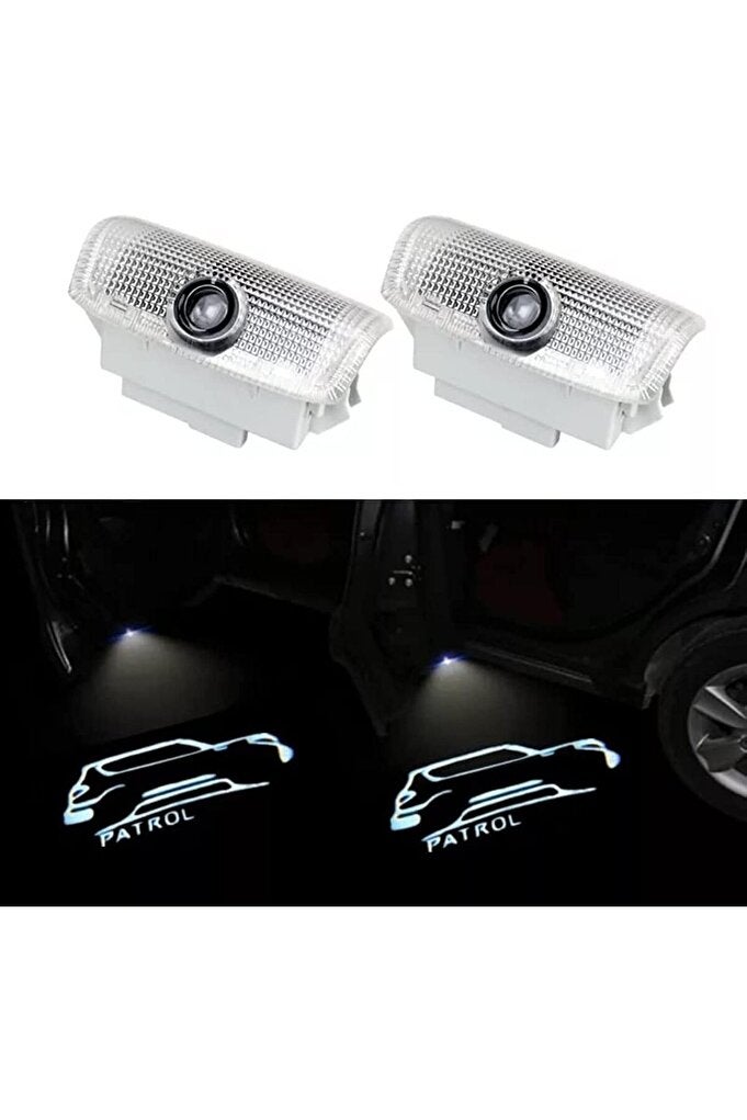 rayihni Door Light for Nissan Patrol Y62 (2010-2023) - Glass Logo Welcome Projector - Image 3
