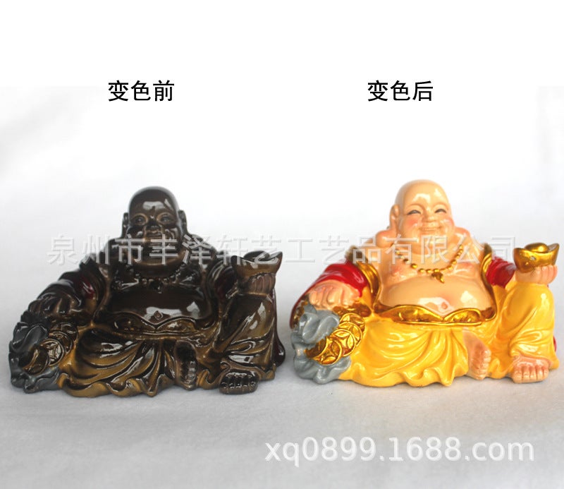 Color-Changing Big Belly Laughing Buddha Maitreya Laughing Buddha Laughing Often Open Xuan Art Color-Changing Tea Pet Ornaments Xuan Art Crafts Factory - Image 2