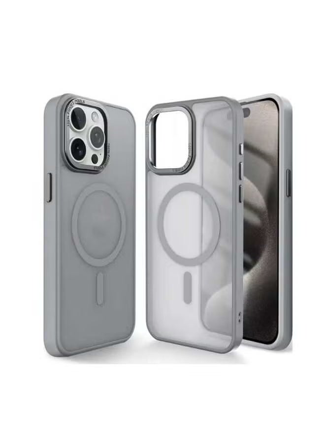 كفر ايفون 15 برو ماكس الون تيتانيوم - مغناطيسي متوافق مع MagSafe، يحمي الجسم بشكل قوي - Image 1