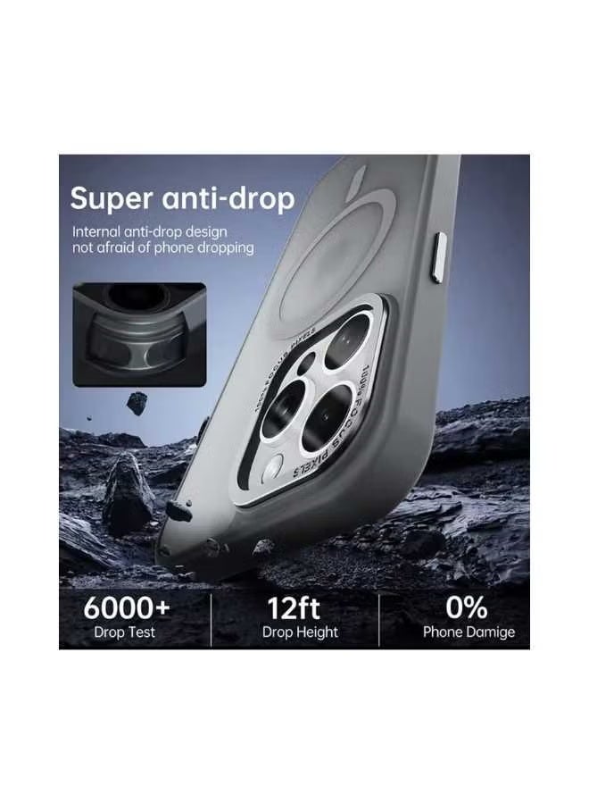 كفر ايفون 15 برو ماكس الون تيتانيوم - مغناطيسي متوافق مع MagSafe، يحمي الجسم بشكل قوي - Image 2