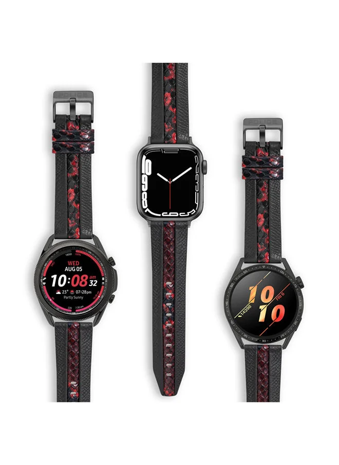 POLICE Bridge Black Leather Watch Straps
