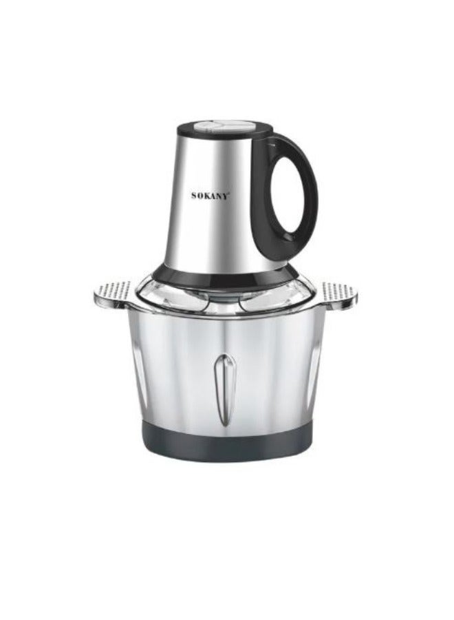 Sokany Chopper, 3 Liter, 800 Watt, Silver - SK-7011N