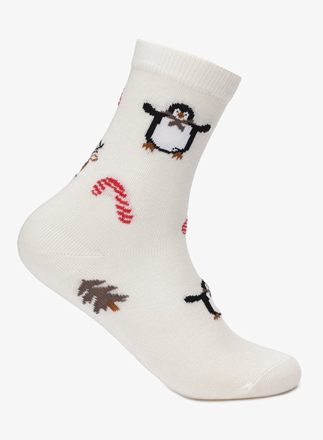 Carina Girly Long Christmas Socks - 3 Pairs - Image 4