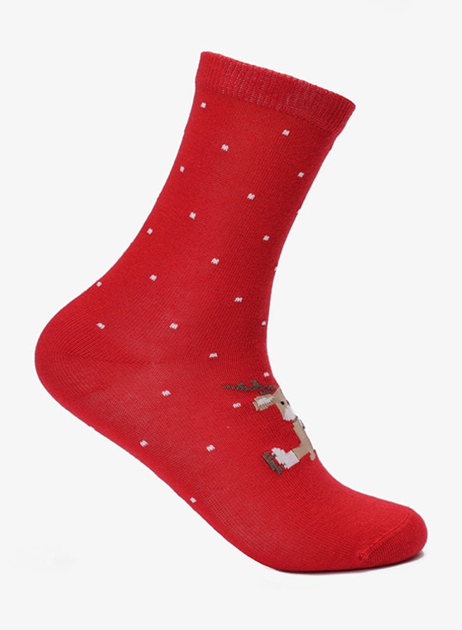 Carina Girly Long Christmas Socks - 3 Pairs - Image 2