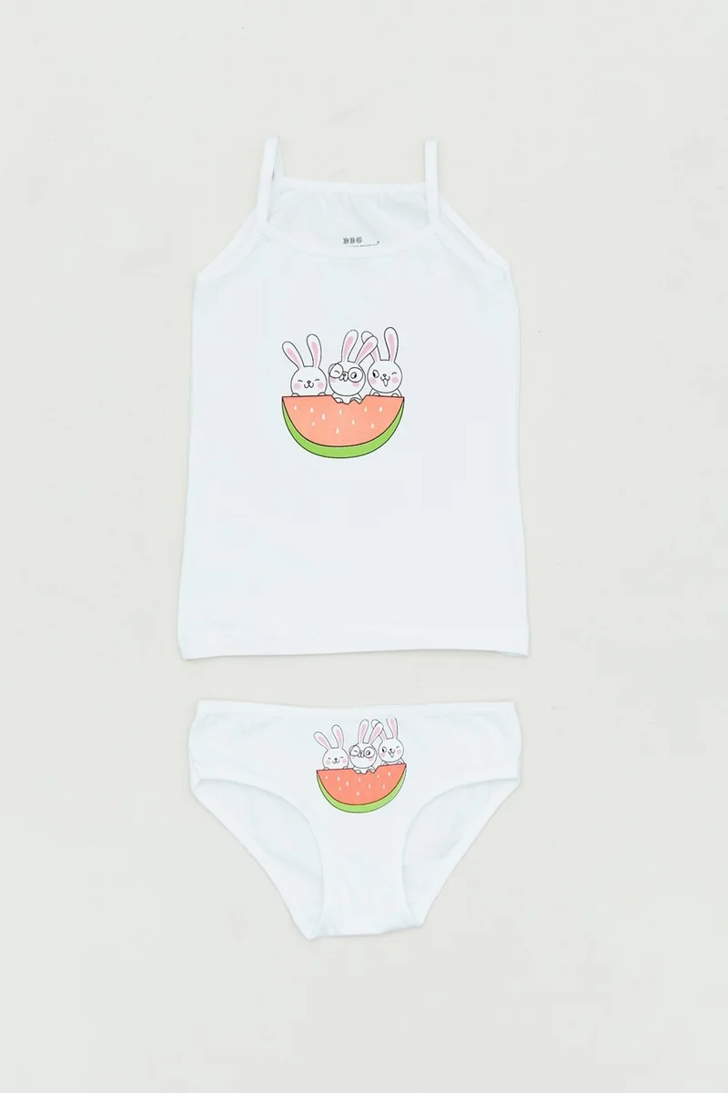 فولامودا Rabbit Printed Girl's Set