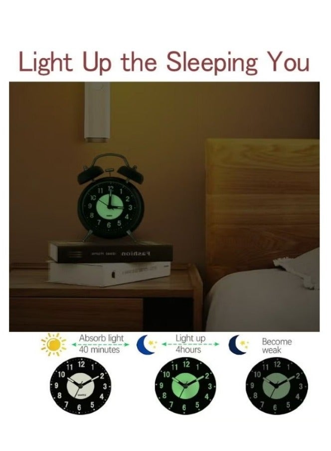AHAKAC Twin Bell Alarm Clock, Loud Alarm Clock with Backlight, Silent Clock for Bedroom Home or Office, Great for Heavy Sleepers - Image 5