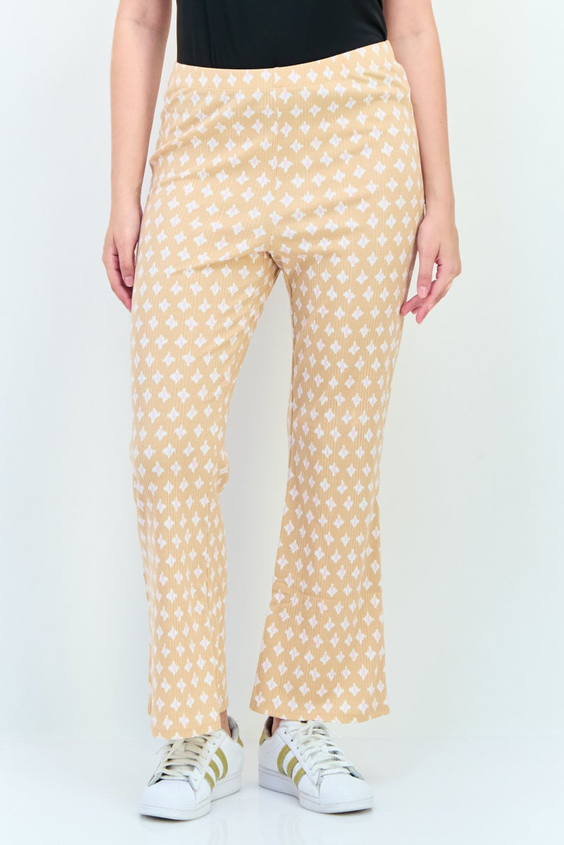 Aerie Women Allover Print Flare Pants, Multicolor  - Image 1
