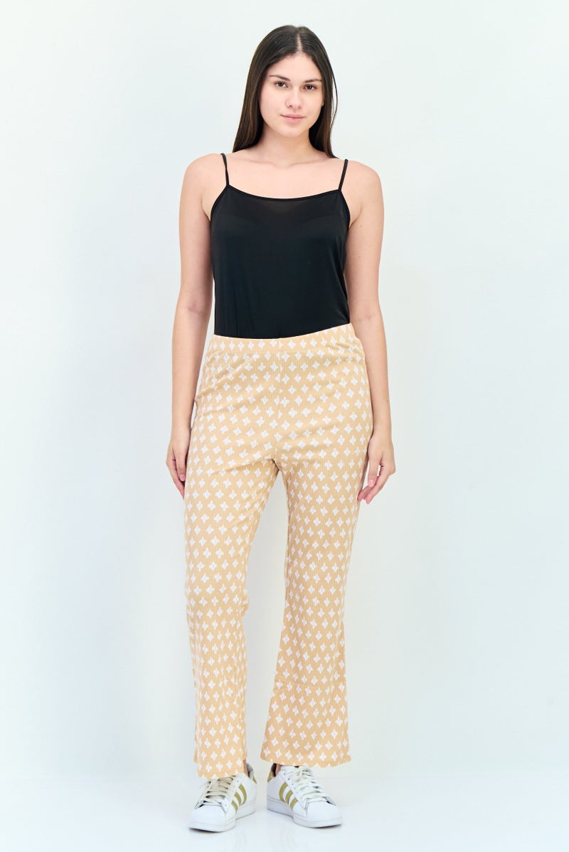 Aerie Women Allover Print Flare Pants, Multicolor  - Image 4