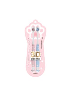 Miniso Add a cute touch to your brushing routine with this set of two cat paw high-density toothbrushes. 