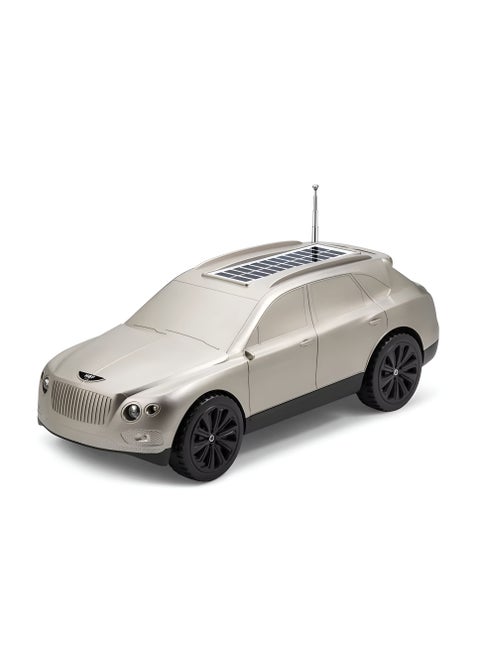 B1 Solar-Powered Car-Shaped Bluetooth Speaker with 10W Stereo Sound and Front Light - Up to 6 Hours of Playtime-GOLD