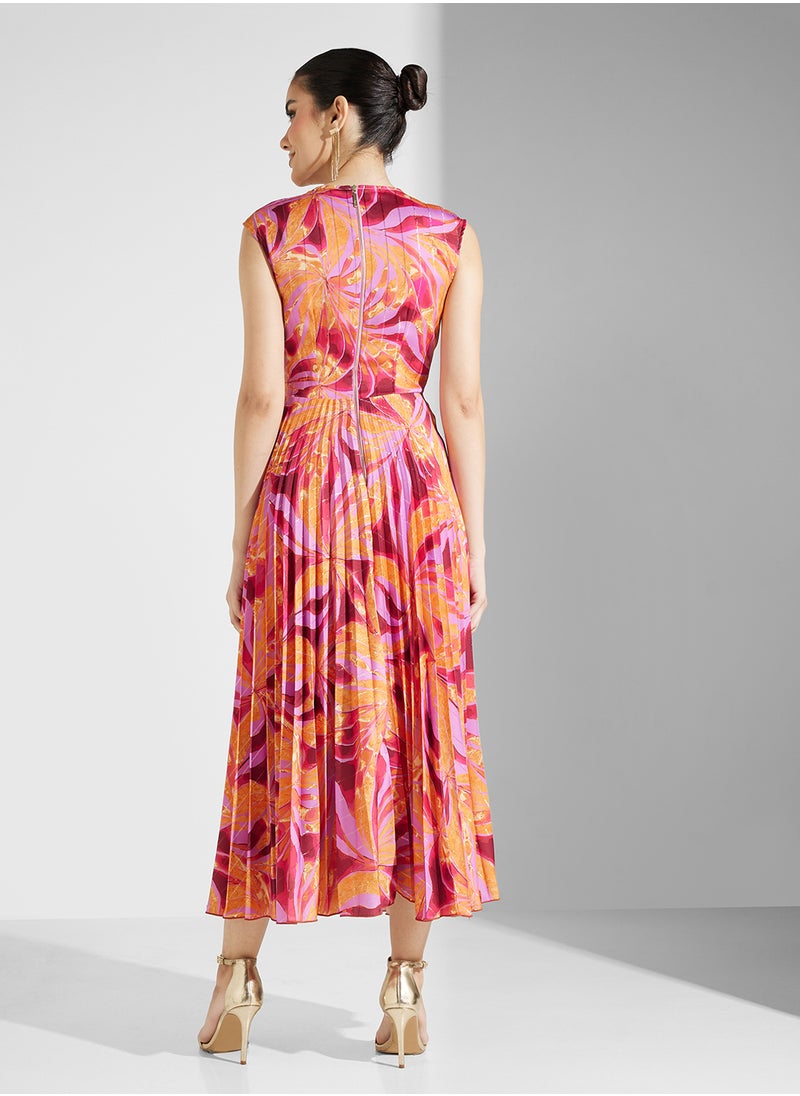 Closet London - London Pleated Twist Dress - Image 1