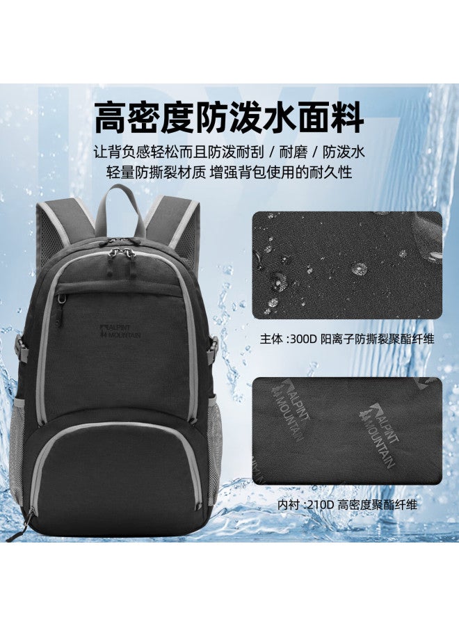 Alpint Mountain Er'ermengtou 22l Lightweight Foldable Backpack, Outdoor Hiking Bag, Travel Commuter Sports Travel Mountaineering Pack