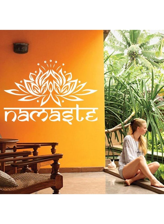 NIBEMINENT 2730 Art Design Lotus Yoga Wall Sticker - Ganesha Home Decor  - Image 2