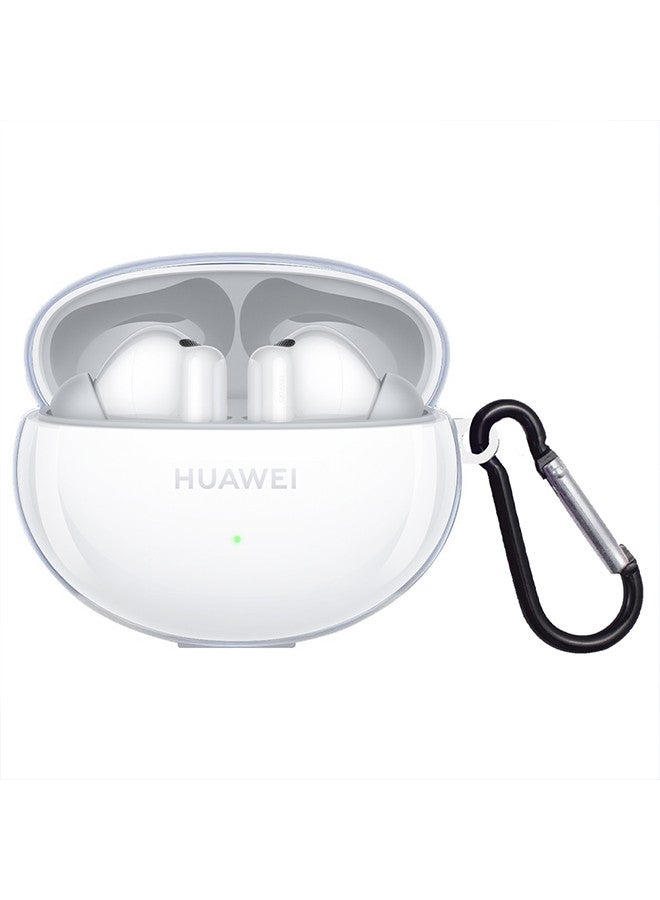 CATANES (for Huawei Freebuds 6i 2024) TPU Case Cover Protective Charger Carrying Case,Skin Cover with Keychain Hook Charging Port Accessible /Clear - Image 5