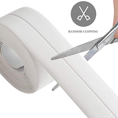 dhruheer dhruheer Anti-mildew Tape Kitchen Joint Sealing Strip Waterproof Tape Mold Proof Edge Trim Tape Kitchen and Waterproof Bathroom Toilet Cubicle Self Adhesive Wall Seal Ring Tape Wall Corner Tape  - Image 2
