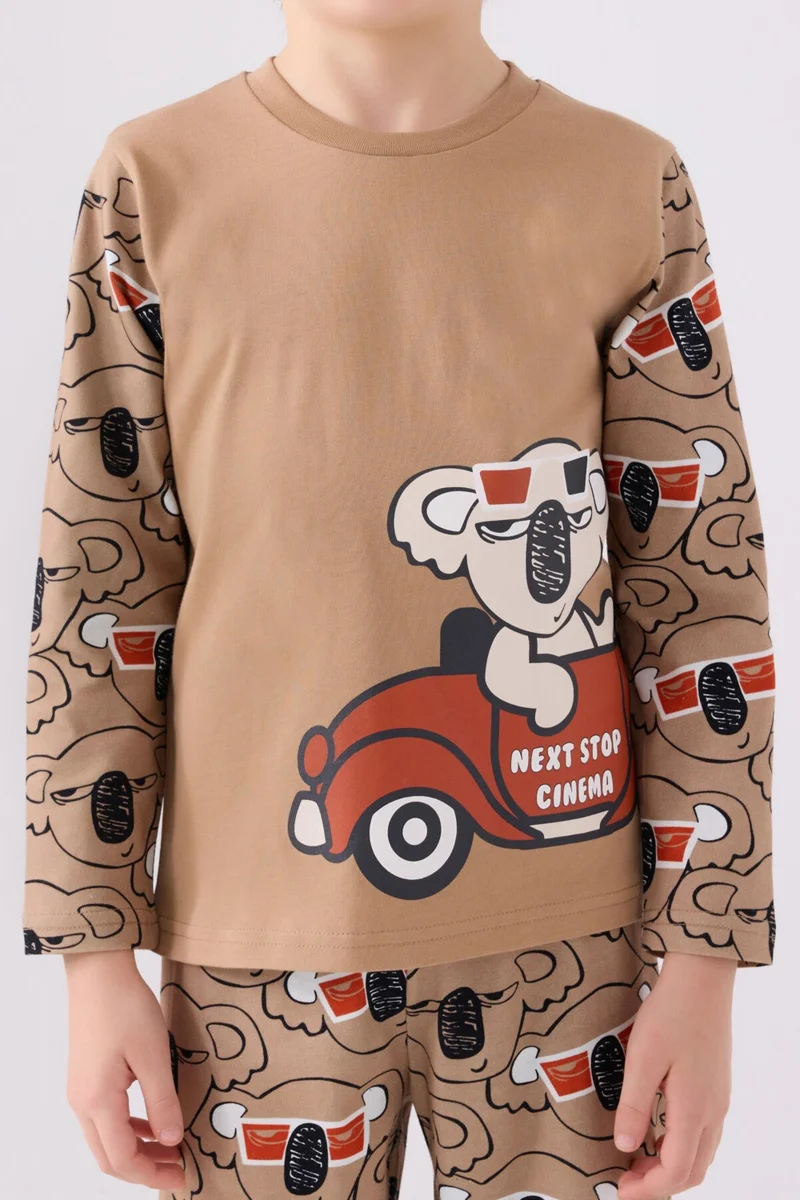 RolyPoly Boy Long Sleeve Pajama Set RP3446 Mink