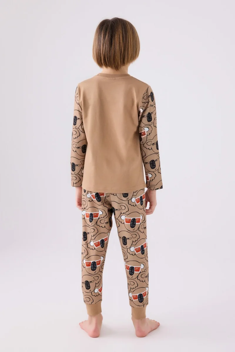 RolyPoly Boy Long Sleeve Pajama Set RP3446 Mink