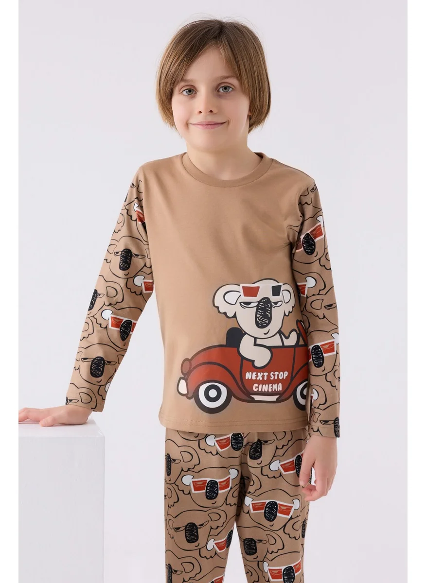 RolyPoly Boy Long Sleeve Pajama Set RP3446 Mink