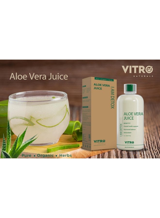 VITRO Vitro Aloe Vera Juice 1L | Supports Skin Glow, Digestion & Weight Management | Traditional Recipe for Constipation & Immunity | No Added Sugar  - Image 2