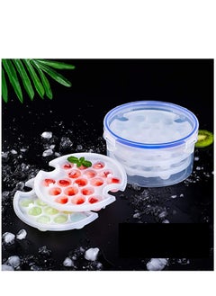 KASTWAVE Ice Cubes Trays with Storage Container Ice Cube Mould Easy Release with Lid for Home Kitchen, Freezer, Mixed Drinks, Whiskey, Cocktails (3 Pack)  - Image 3