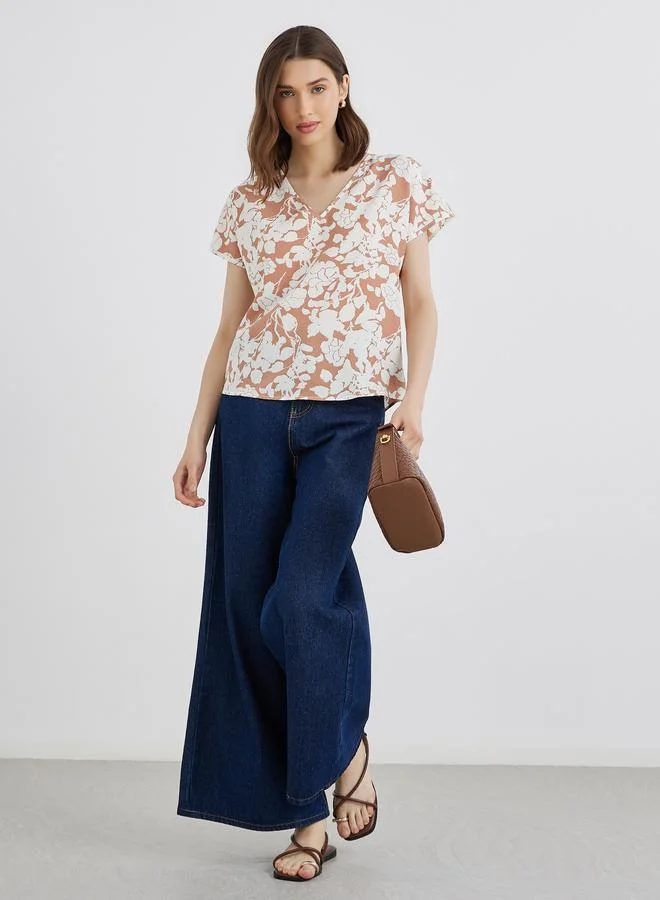Take Two Take Two Women Floral V Neck Blouse