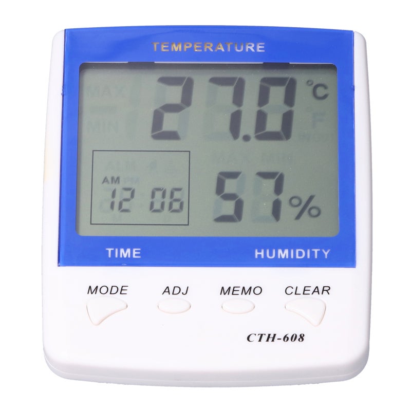 UYIGAO Indoor Thermometer Hygrometer ABS Large LCD Screen with Real-Time Monitoring - High Accuracy Sensor Temperature Humidity Meter for Home Health Care - Image 4
