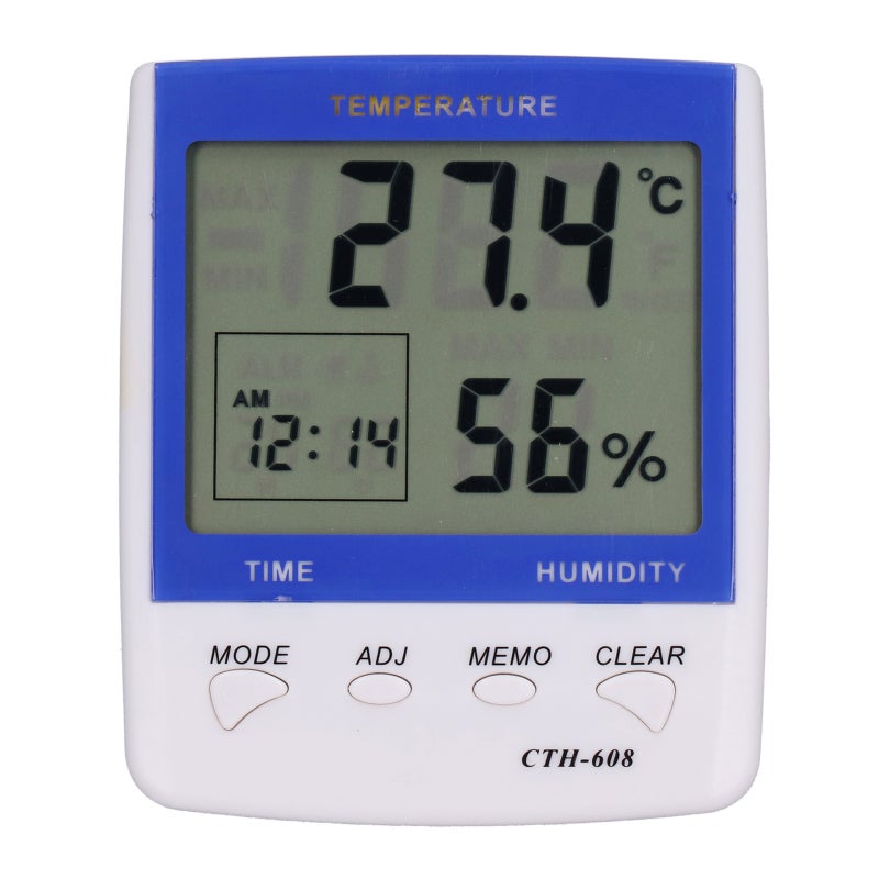 UYIGAO Indoor Thermometer Hygrometer ABS Large LCD Screen with Real-Time Monitoring - High Accuracy Sensor Temperature Humidity Meter for Home Health Care - Image 3