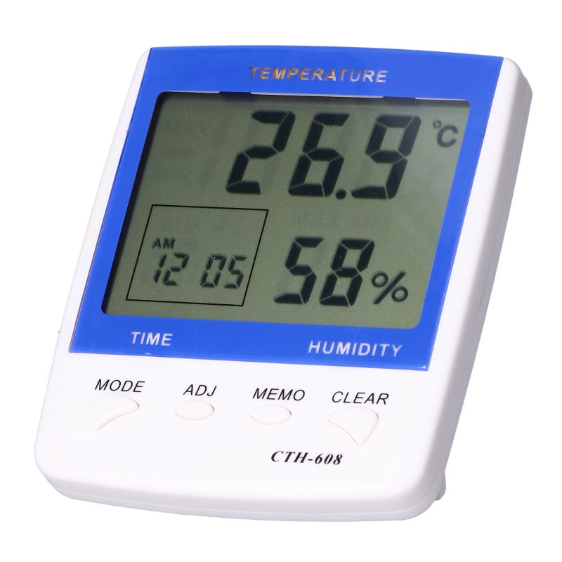 UYIGAO Indoor Thermometer Hygrometer ABS Large LCD Screen with Real-Time Monitoring - High Accuracy Sensor Temperature Humidity Meter for Home Health Care - Image 1