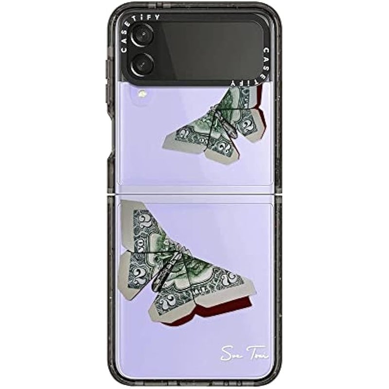 Casetify Impact Case for Galaxy Z Flip 4 - MONEYFLY - Clear Black - Image 2