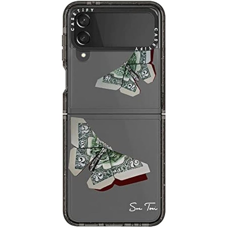 Casetify Impact Case for Galaxy Z Flip 4 - MONEYFLY - Clear Black - Image 3